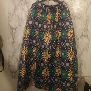 Never worn African print Skirt